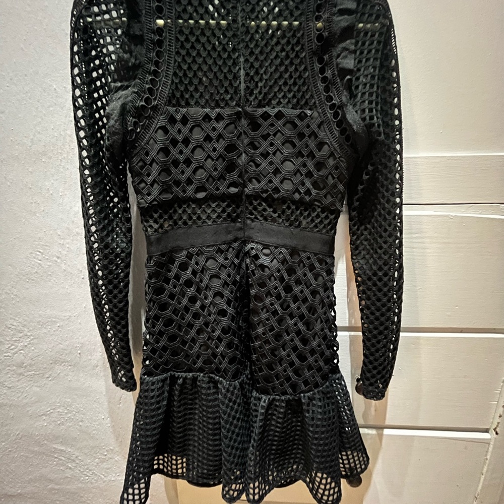 Self portrait black lace dress